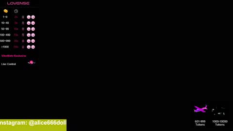 NEW ACCOUNT  ALICE  online show from February 20, 7:08 pm